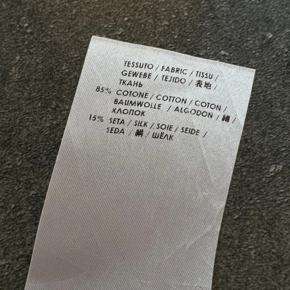 NWOT COTTON SILK Stella McCartney Greetings black tee grunge T-shirt 44 8 10 M - Picture 7 of 10